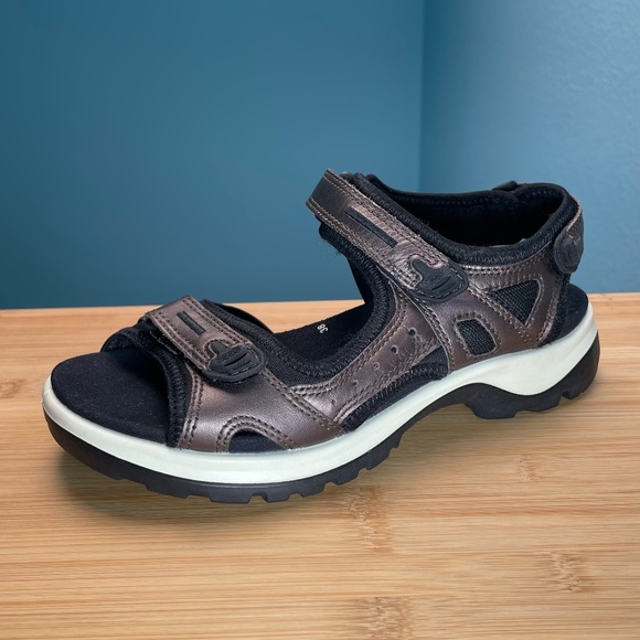 ECCO Yucatan Limited Edition Upcycle Project EU 38 US 7 7.5 Off-Road Brown RARE - Picture 5 of 10